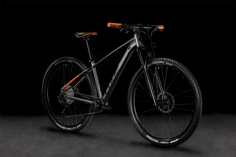 Cube Reaction Pro Hardtail Mountain Bike - Grey/Orange -1